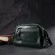 Кожаная женская сумка с глянцевой поверхностью Vintage 22420 Зеленый