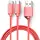 Кабель AWEI CL-984 2in1 cable 1m Red