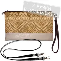 Клатч через плечо 25x15 см (KL_GL_15UKR010_SBR)