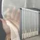 Готовая тюль (3х2,7м.) из ткани бамбук с вышивкой и бархатом. Цвет молочный. Код 1815т 40-111