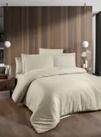Постільна білизна First Choice Jacquard Satin Tecna Champagne жаккард сатин сатин Туреччина 200х220см