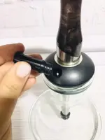 Кальян на 1 персону стильний з колбою та шахтою Sky Hookah SDM - Black