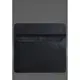 Кожаный чехол-конверт на магнитах для MacBook Pro 16" Синий Crazy Horse