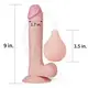 Упругий фаллоимимтатор 9 с функцией семяизвержения  Squirting Dildo