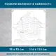 Трафарет для окрашивания Корабль с парусами, одноразовый из самоклеящейся пленки 116 х 113 см