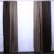 Комбинированные 2шт 1,5х2,7м шторы из ткани лён-блэкаут Цвет венге с коричневым Код 014дк 277-291ш 10-048