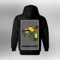 Женские/Мужские худые "DANGER CLOSE" - Милитари принты на трехнитке