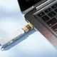 Переходник HOCO USB male to C female USB2.0 transparent adapter UA36C |480Mbps, 3A|