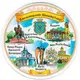 Тарілка сувенірна колаж Хмельницький 12 см Supermagnit GP-HM-MT-005