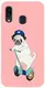 Чехол-накладка TOTO Matt TPU 2mm Print Case Samsung Galaxy A20/A30 #2 Dog Skate Pink