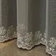 Ткань тюль фатин с вышивкой Грация V-E1 сіра