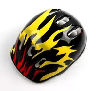 Защитный шлем обычный Fire. Black (Размер S: 50-54 см) - 2025797550