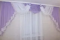 Ламбрекен на карниз 3 метри Модель №41 Колір бузковий