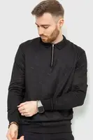 Поло с длинным рукавом цвет черный 157R300