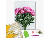 Алмазная мозаика "Садовые пионы" Brushme DBS1044 40х50 см