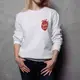 Свитшот унисекс "With love", Белый, XXL, английский