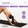 Коврик для йоги EasyFit BlackMoon (замша-каучук) черный