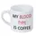 Кружка маленька My blood type is coffee 170 мл (KRD_20M033)