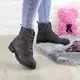 Женские ботинки на шнурках Fashion Janet 1089 38 размер 24,5 см Серый