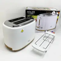 Тостер з решіткою для булочок Adler AD 3225, 6 рівнів обсмажування 950Вт