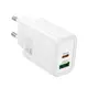 Адаптер сетевой HOCO Gentle charger N63 |1USB/1Type-C, 30W/3A, PD/QC|