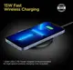 Беспроводное зарядное устройство Spigen ArcField Wireless Charger PF2104G 15W, Black (ACH04374)