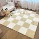 Коврик-пазл плюшевое напольное покрытие для дома в детскую термоковрик, мягкий ковер, 120x150см,20 шт бежевый