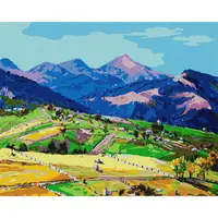 Картина по номерам "В долине гор" ©Богдан Салий KHO2891 40х50 см