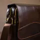 Сумка мужская гладкая Vintage 14733 Коричневая