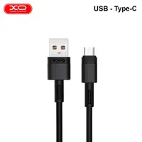 Кабель для зарядки и синхронизации USB XO NB-Q166 5A USB-Type-C 1М Черный