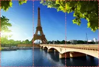 Фотошпалери текстуровані, вінілові Ейфелева вежа, 250х380 см, fo01inV_ar10211