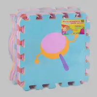 Игровой коврик-пазл массажный 16 деталей. (98665)