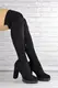 Женские ботфорты Fashion Ebony 1363 36 размер 23 см Черный