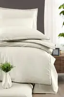 Сімейна Постільна Білизна La Romano Premium Satin 300TC Lucca Cream 160х220см (2 шт)