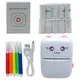 Портативный термопринтер "Mini Printer" (бумага и фломастеры в комплекте), розовый