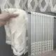 Тюль бамбук с вышивкой. Цвет молочный. Код 1627т