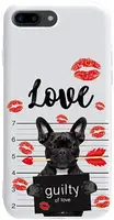 Чехол-накладка TOTO Pure TPU 2mm Print Case Apple iPhone 7 Plus/8 Plus #39 Dog Kiss White