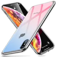 Чехол ESR для iPhone XS Max Mimic Tempered Glass, Red+Blue (3C01186590402)