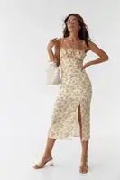 Сарафан-мини с кулиской на груди ModaWay - лимонный цвет, XL (есть размеры)