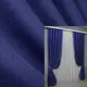 Комплект (2шт. 1,5х2,7м.) готовых штор, лен-блэкаут коллекция "Лён Мешковина". Цвет синий. Код 691ш 30-470