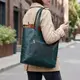 Кожаная винтажная женская сумка Shvigel 16351 Зеленый