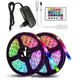 Лента светодиодная многоцветная LED RGB 3528 5 м с пультом и блоком питания