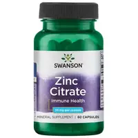 Витамины и минералы Swanson Zinc Citrate 30 mg, 60 капсул