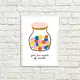 Постер в рамке You are made of sweets 30x42 см, A3 (WMT3_21L001_WH)