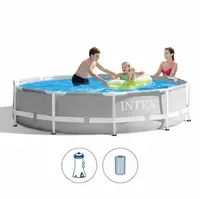 Бассейн Intex каркасный от 6 лет, насос и фильтр в комплекте, 4485л, 305х76 см