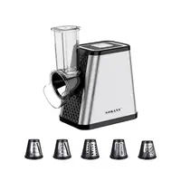 Електрична овочерізка SOKANY SK-06029 5в1 — 800 Вт, 5 насадок, багатофункціональний кухонний слайсер