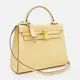 Женская кожаная сумка Borsa Leather K1EZE3167ye-yellow