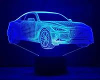 Сменная пластина для 3D светильников "Автомобиль 21" 3DTOYSLAMP