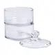 Конфетница двухъярусная стеклянная см с крышкой круглая HP-YH-23