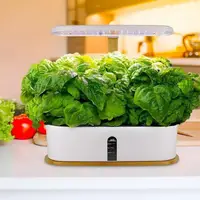 Гідропонна система гоубокс Smart з LED підсвічуванням для домашнього вирощування саду, потужність 24 Вт посадочних місць 10